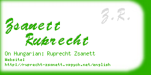 zsanett ruprecht business card
